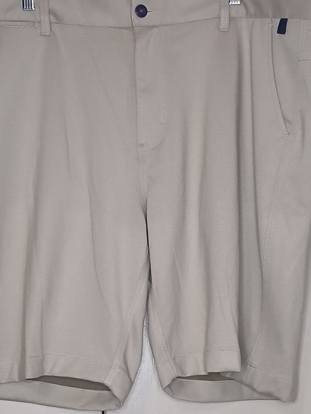 Halsey Sport Men's 40 Tan Pinstriped Golf Shorts (1056C4)